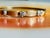 Mid Century 18k Yellow Gold Florentine Finish Diamond and Crescent Bangle Bracelet For Sale - Image 4 of 15