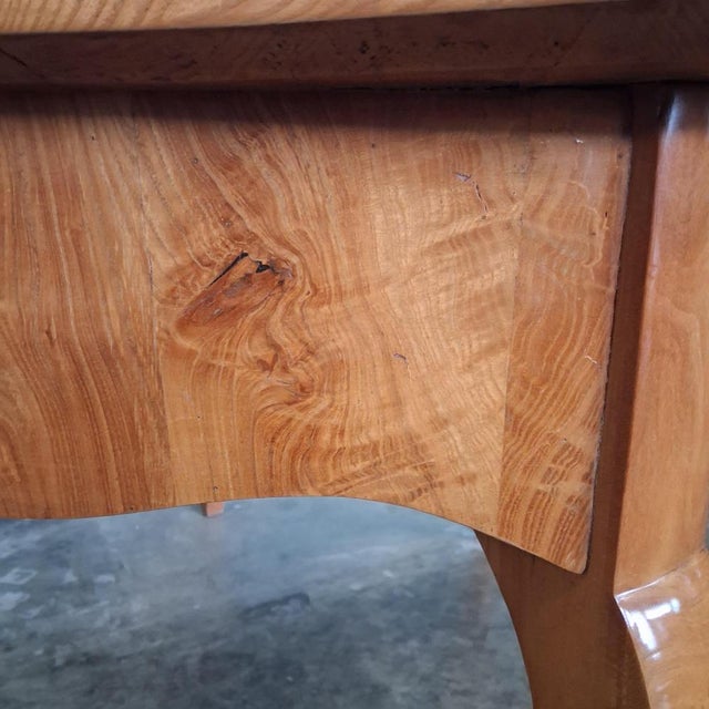 Biedermeier Table in Cherrywood with Marquetry, 1820s For Sale - Image 16 of 18