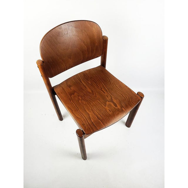 Brown Vintage Chairs in Wood from Kush & Co, 1970s, Set of 2 For Sale - Image 8 of 14