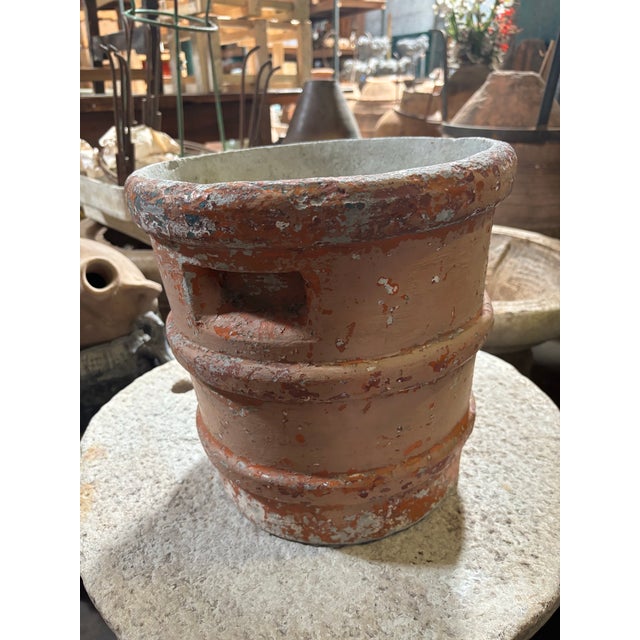 Mid 20th Century Mid 20th Century European Red Painted Planter For Sale - Image 5 of 11