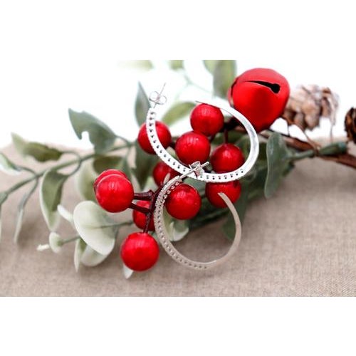 White Gold Earrings with Zirconias, Set of 2 For Sale - Image 4 of 6