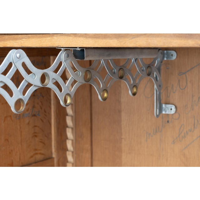 Art Deco Oak Cabinet, 1940s For Sale - Image 11 of 13