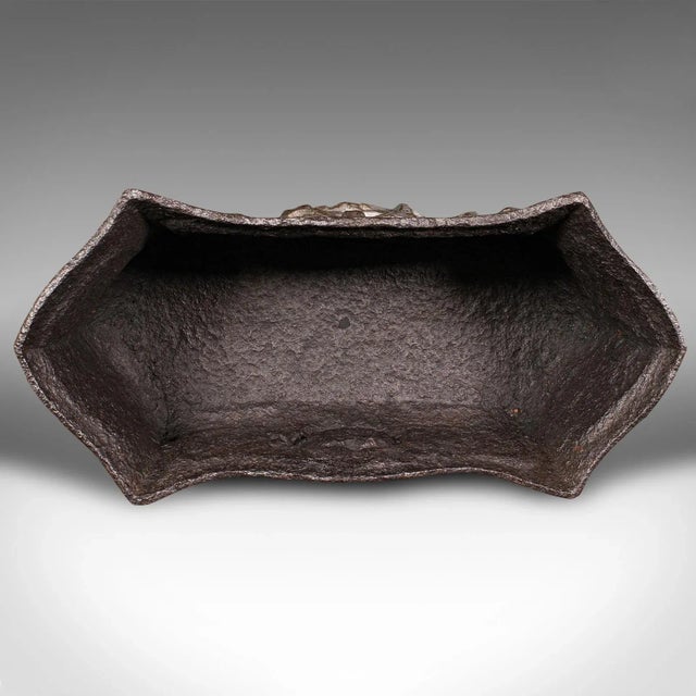 Metal 1900s Victorian Antique Art Nouveau Planter, French, Windowsill, Outdoor, Jardiniere For Sale - Image 7 of 11