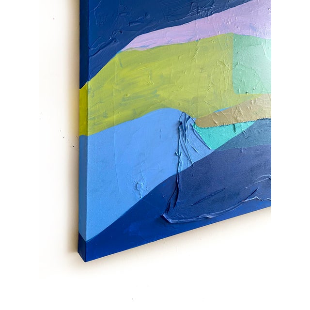 "Smooth Sailing" Original Mixed Media Painting by Jessalin Beutler For Sale - Image 4 of 6