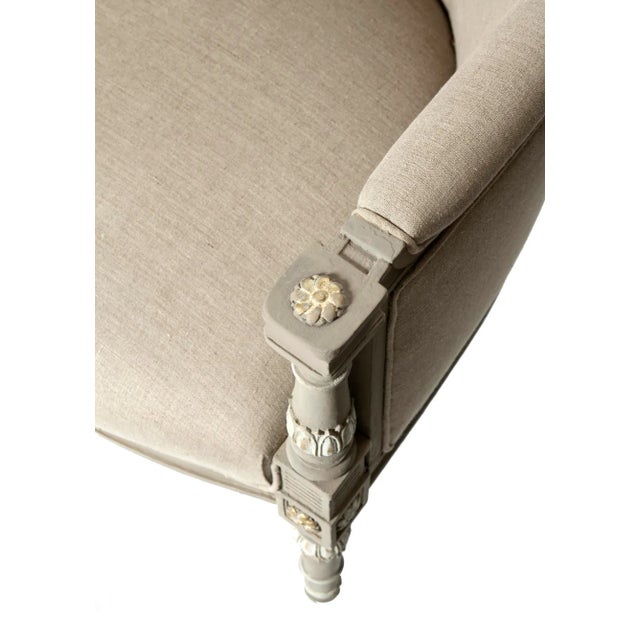 1960s Hand Carved French Bergère Chair For Sale In Los Angeles - Image 6 of 10