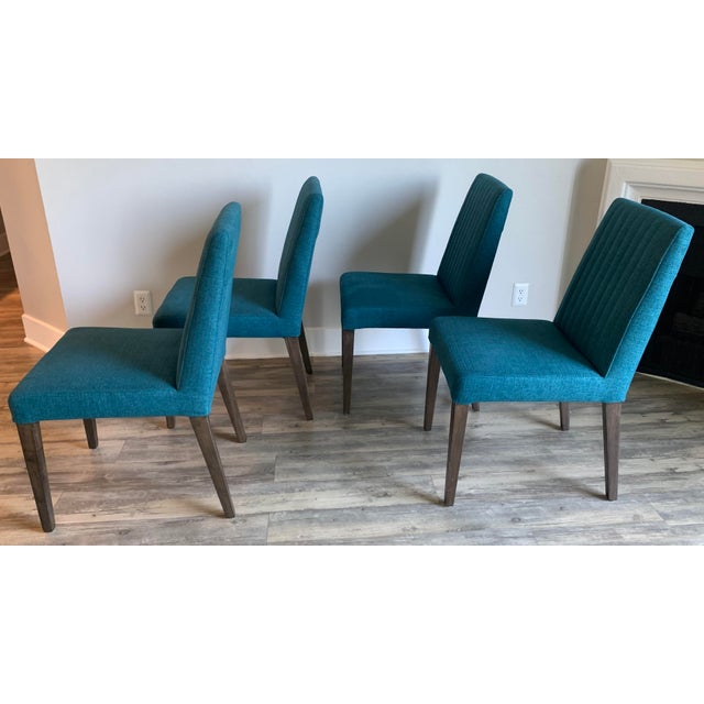 Modern Channel Tufted Dining Side Chairs, Set of 4 For Sale - Image 13 of 15