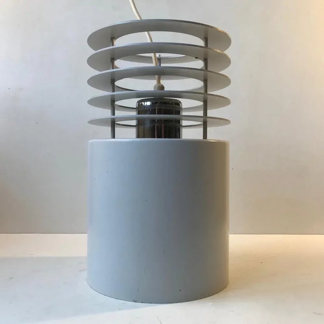 Minimalist White Hydra 1 Pendant Lamp by Jo Hammerborg for Fog & Morup, 1970s For Sale - Image 6 of 9