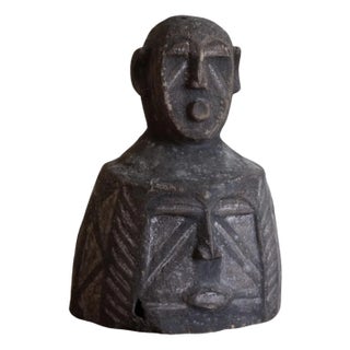 Mid-Century African Wooden Sculpture, 1950s For Sale