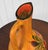 Gold Vintage 18" Tonala Mexican Pottery Floral Ewer Pitcher For Sale - Image 8 of 11