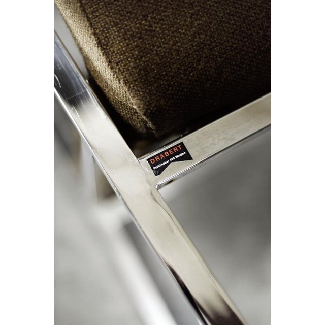 Brown Mid-Century Modern German Brown Conference Chair from Drabert, 1970s For Sale - Image 8 of 18