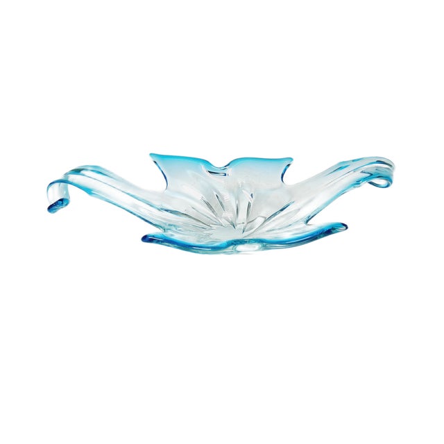 Postmodern Sommerso Murano Glass Fruit Bowl from Mandruzzato, Italy, 1950 For Sale - Image 6 of 14