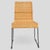 Mid-Century Modern rattan and chrome side chair with a natural woven seat and back set into a polished chrome frame. The...