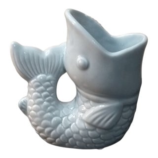 1980s Andrea by Sadek Fish Figurine Bud Vase For Sale