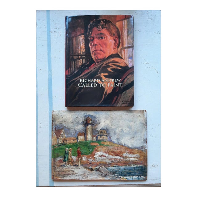 Prolific artist, Richard Andrew painting plus book! Discover a remarkable piece of history with this exceptional offering...