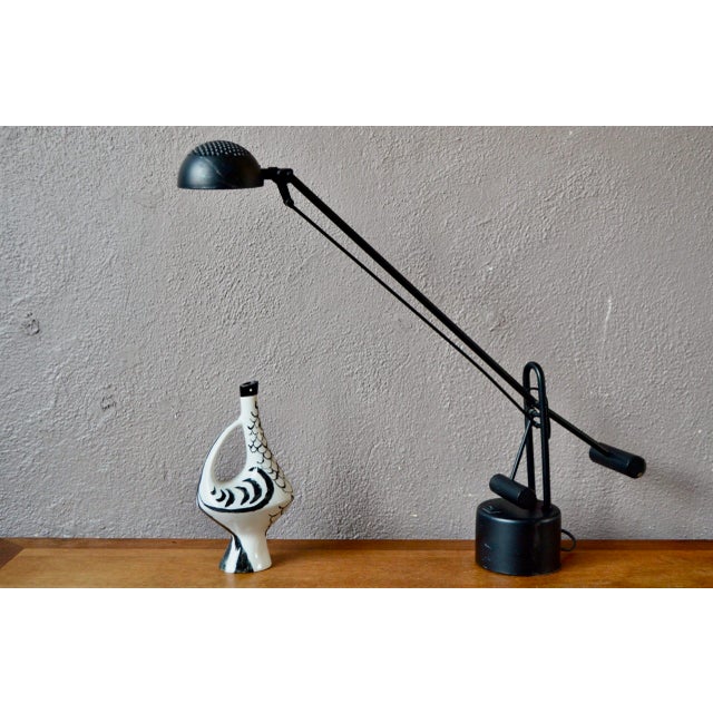 Black Desk Lamp with Pendulum and Double Counterweight, 1990s For Sale - Image 13 of 13