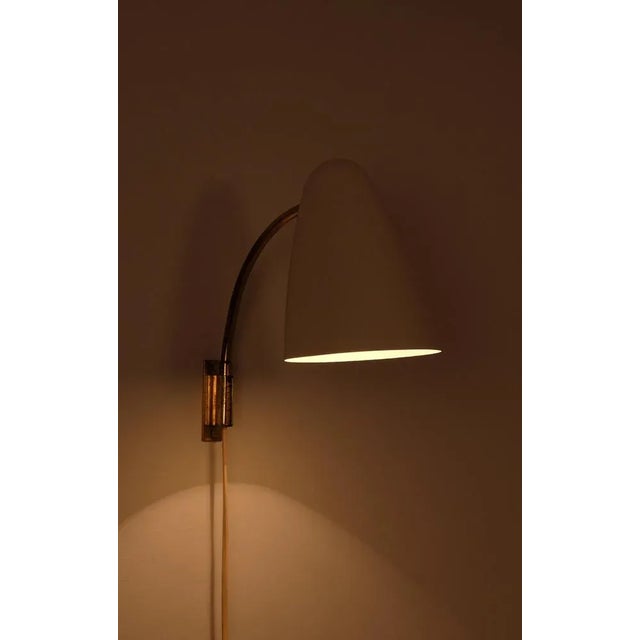 Metal Wall Lamps attributed to Lisa Johansson-Papé for Orno, 1950s, Set of 2 For Sale - Image 7 of 9