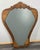 Brown French Wall Mirror with Ornate Carved Oak Frame For Sale - Image 8 of 9