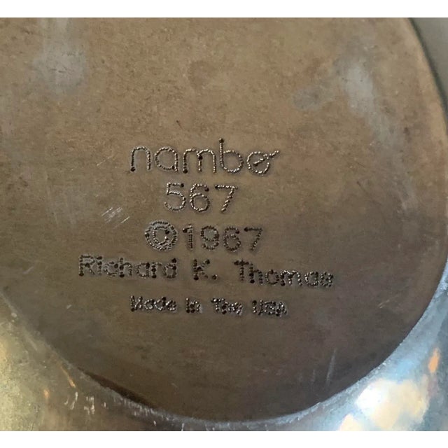 1960s Mid-Century Modern Cast Metal Nambe Bowls by Richard K Thomas - Set of 2 For Sale - Image 9 of 13