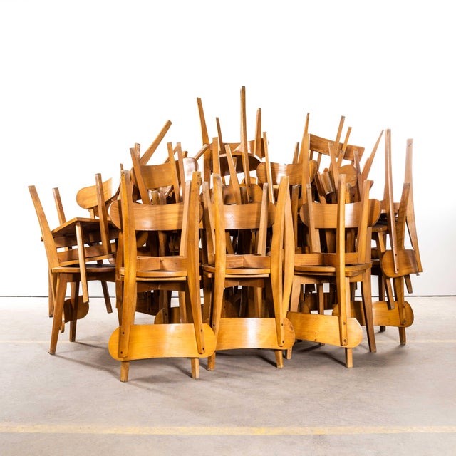 Vintage French Luterma Chapel Dining Chairs in Bentwood, 1950s, Set of 6 For Sale - Image 11 of 12