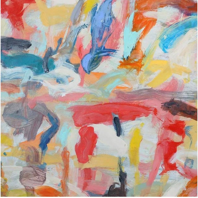 Vintage Abstract Expressionist Oil Painting Steven Jennis 25.5 X 33.5 For Sale In New York - Image 6 of 10