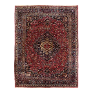 Pasargad DC Persian Fine Hand Knotted Vintage Mashad Rug For Sale