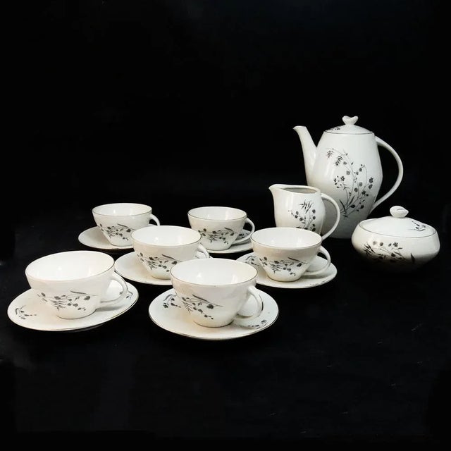 Art Deco Joanna Coffee Set from Karolina, Poland, 1960s, Set of 15 For Sale - Image 12 of 13