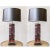 Pair of French Stacked Wood and Chrome Table Lamps For Sale - Image 10 of 12