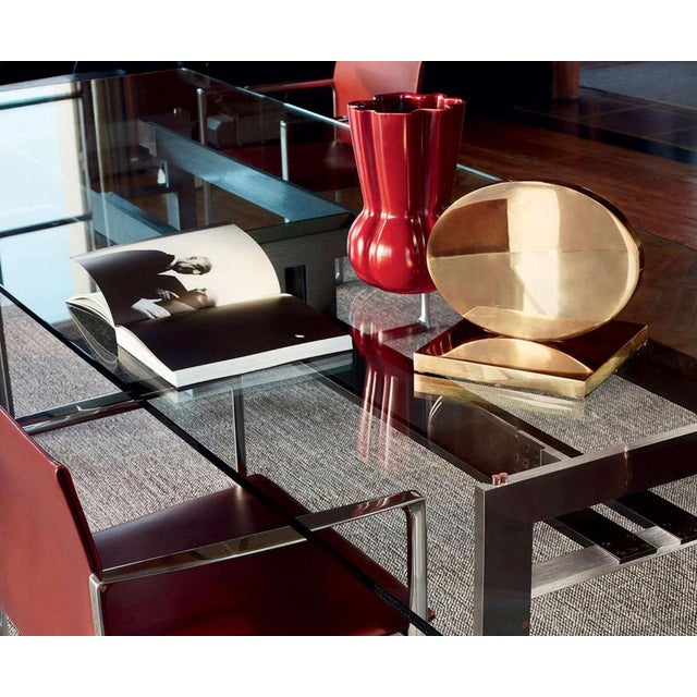 Mid-Century Doge Table with Aluminum Base by Carlo Scarpa for Cassina, Italy For Sale - Image 12 of 14