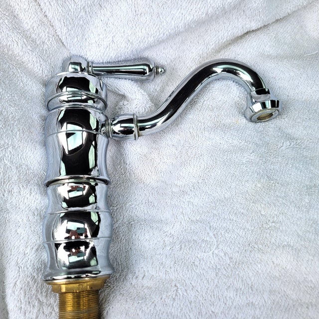 2010s Waterworks Single Hole Polished Nickel Faucet - Kitchen or Bath For Sale - Image 5 of 8