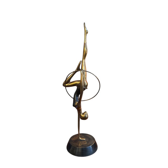 Bronze Hoop Dancer Figurine, 1930s For Sale - Image 9 of 9