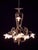 2000 - 2009 Art Nouveau Chandelier in Bronze and Glass For Sale - Image 5 of 7