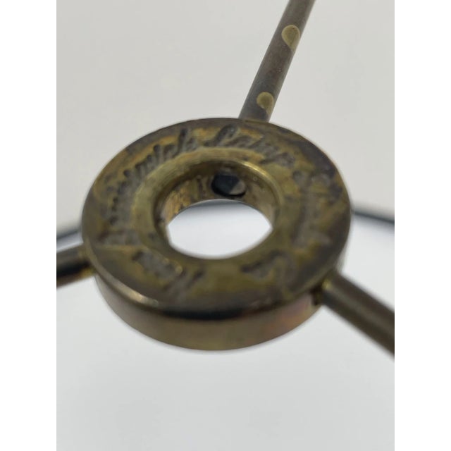 1970s Karl Springer Lamp Geodesic Burnt Red Ball Lamp wShade, Modern, Post Modern Style For Sale - Image 12 of 14