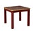 Vintage Chinese Style Deep Red Gilded Lacquer Small Square Table/Chessboard Table For Sale - Image 4 of 8