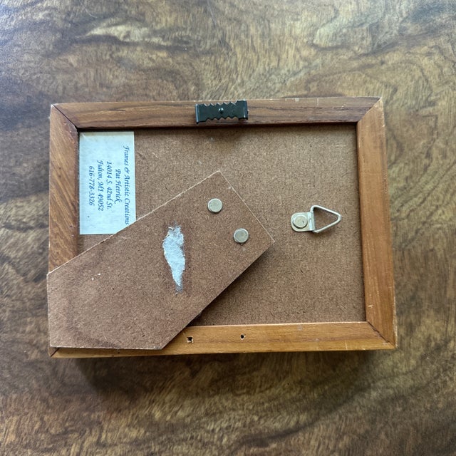 Contemporary “Cabin in the Green” Framed Signed Original Watercolor Painting by Nancy Smith For Sale - Image 3 of 3