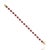 Metal 8.83ct Oval Cut Natural Red Ruby and Diamond Tennis Bracelet in 14k Yellow Gold For Sale - Image 7 of 18