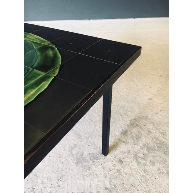 Mid-Century Studio Ceramic Tile Coffee Tabe, Belgium, 1960s For Sale - Image 6 of 17