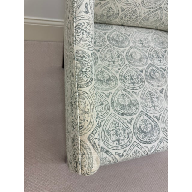 Swaim Furniture Cary Arm Chairs With Rose Tarlow Fabric (Set of 4) For Sale In Atlanta - Image 6 of 12