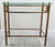 Mid-Century Modern Mid-Century French Glass Top Faux Bamboo Wood and Brass Side Table Attributed to Maison Baguès For Sale - Image 3 of 18