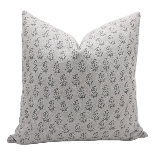 Fabdivine Handmade Block Print Thick Linen Pillow Cover for Sofa & Bed-14x14 Inch Patjhad For Sale