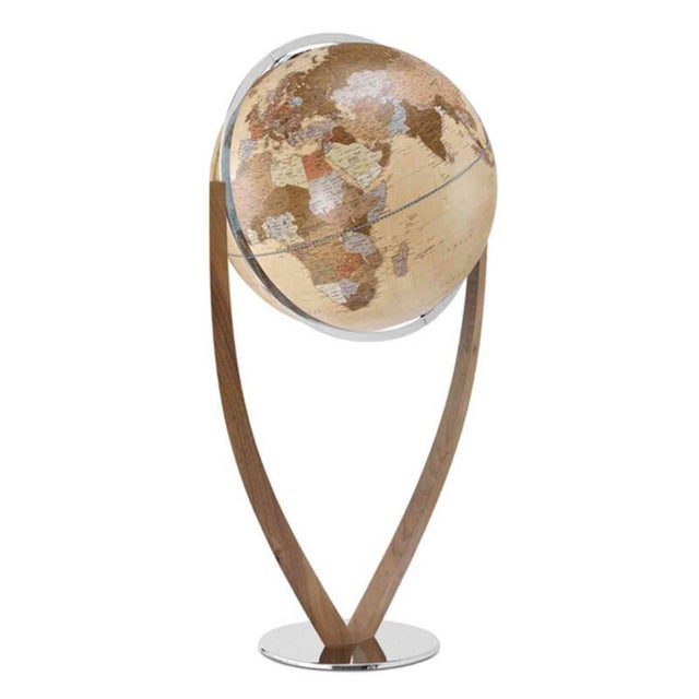 Orange Vertigo Apricot Globe by Zoffoli Mappamondi For Sale - Image 8 of 8