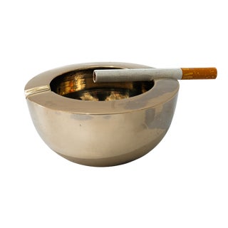 Art Deco Nickel-Plated Brass Ashtray, Vienna, 1920s For Sale