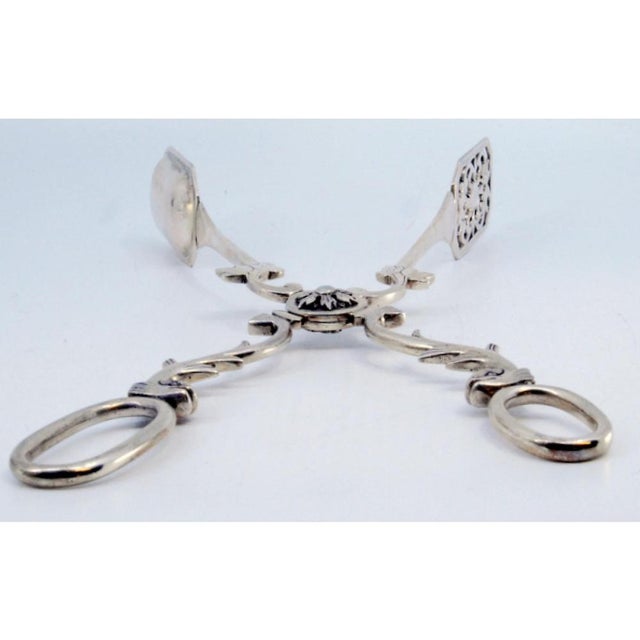 Silver Salad Tongs with Dolphin Figures For Sale - Image 5 of 9