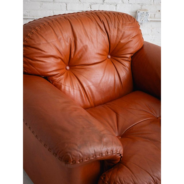 Vavassori "Original Arizona" Lounge Chair in Cognac Leather For Sale - Image 9 of 13