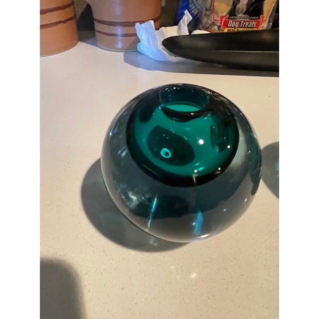 These beauties of the Murano Spherical Sommerso Stylish glass is mesmerizing. The color of sea green blends with blue, to...