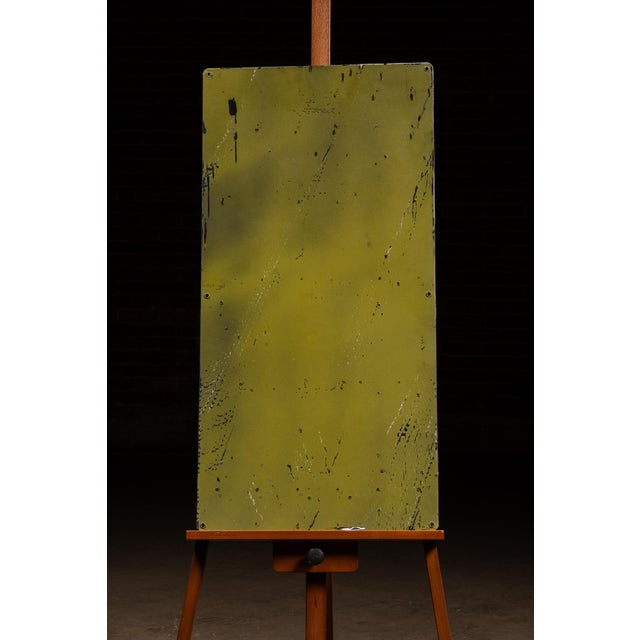Mid 20th Century Vintage Nos "High Voltage" Mining Operation Warning SSP Sign For Sale - Image 5 of 6