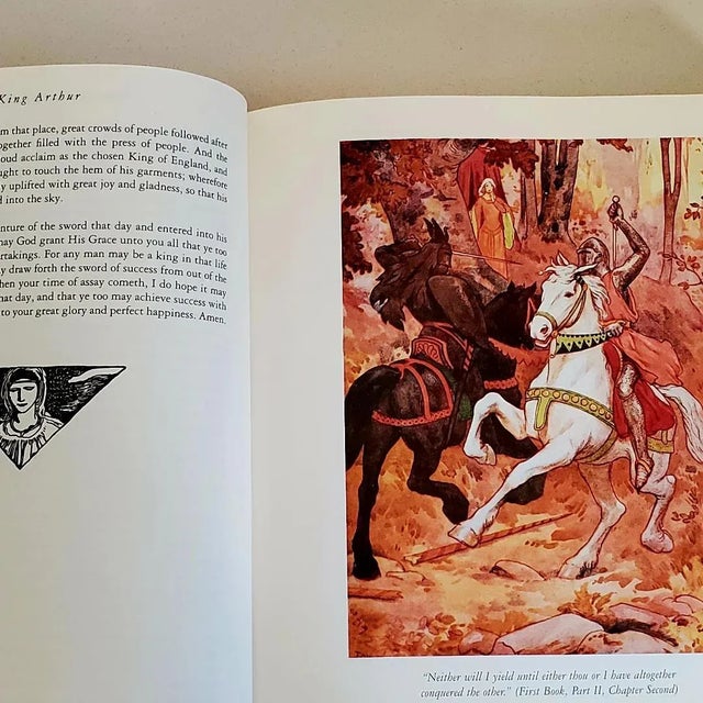 Paper Vintage King Arthur & Robin Hood Hardcover Book For Sale - Image 7 of 11