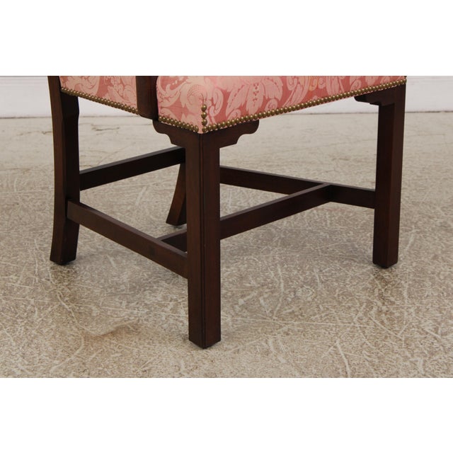 Brown Set of 8 Kindel Chippendale Mahogany Dining Chairs For Sale - Image 8 of 18