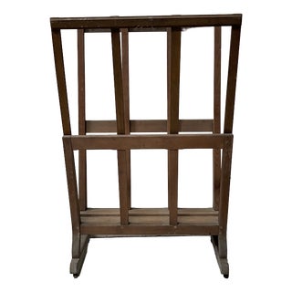 Oak School Map Holder, 20th Century For Sale