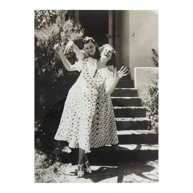 Circa 1930s Snapshot Photograph Funny Girlfriends For Sale