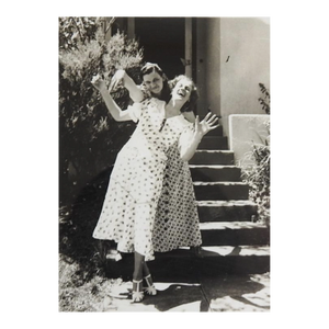 Circa 1930s Snapshot Photograph Funny Girlfriends